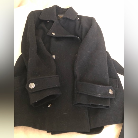 Metropolitan New York 10001 - Shell 100% Wool Pea Coat Size 4 **used** - Picture 6 of 10